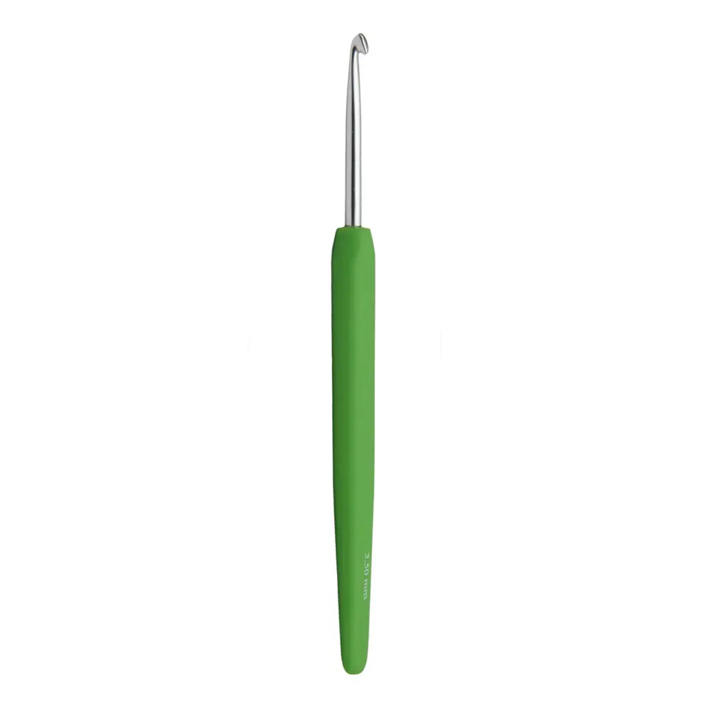 Aluminium Crochet Hook - Parrot Green: 3.5mm