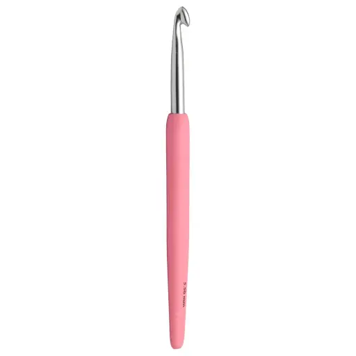 Aluminium Crochet Hook - Pink: 5.5mm