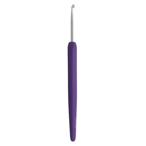 Aluminium Crochet Hook - Purple: 3mm